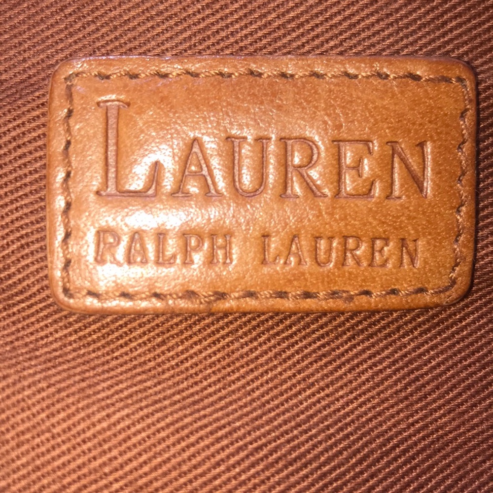 Lauren Ralph Lauren Brown Leather Shoulder Bag - Picture 4 of 5